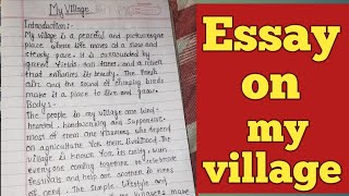 essay on my village in english [upl. by Gladwin104]