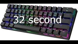 32 second RR STOGA MK22 60 MECHANICAL KEYBOARD ASMR [upl. by Rodmur]