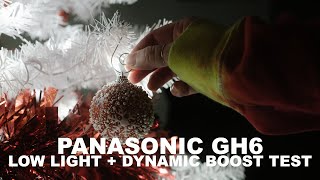 Panasonic Lumix GH6  1235mm 28 57k 60fps VLog LOW LIGHT  Dynamic Boost Test ISO 12800 [upl. by Hna]