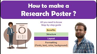 How to make a great research poster Academic poster design for conference PhD Layoutformatting [upl. by Chenay859]