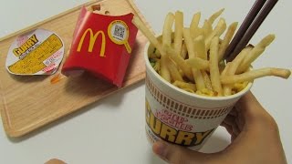 McDonalds Potato  Curry Cup Noodles  McDonalds Noodles [upl. by Droc532]