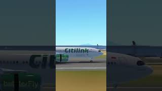 Slow Jakarta Landing  Citilink A330900  Infinite Flight [upl. by Edahsalof626]