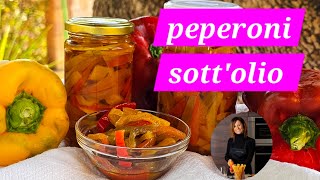 Peperoni sottolio a crudo Rosariarinaldispeedychef [upl. by Chlori900]