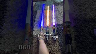 RGB Baselit vs Neopixel vs Proffie Lightsaber [upl. by Yalc125]