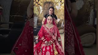 Full look bridal makeup kaisa laga aap log ko comment main baitye indianbride designeroutfit [upl. by Briggs]