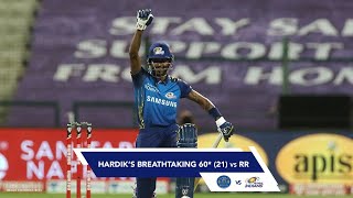 Hardik Pandyas Breathtaking 60 Against Rajasthan Royals [upl. by Ateekal]