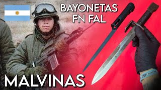 BAYONETAS ARGENTINAS GUERRA MALVINAS  FN FAL [upl. by Eliak556]