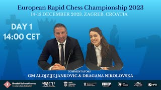 European Rapid Chess Championship 2023  Day 1 live erbcc2023 chess [upl. by Alyworth]