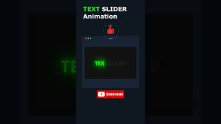 Glowing Text Slider CSS Animation 🔥 shorts ytshorts css [upl. by Dominga904]