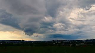 Dramatic thunderstorm and asperitas clouds over Cork City [upl. by Niro]