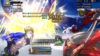 FGO NA Sasaki Kojiro VS Poseidon Central Core [upl. by Placidia361]