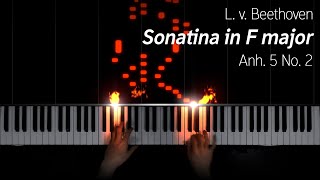 Beethoven  Sonatina 6 in F major on a virtual historical piano [upl. by Ecirtnahc]