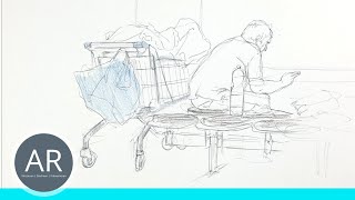 Menschen einfach illustrieren Figuren im sitzen zeichnen Urban Sketching Zeichenkurs Akademie Ruhr [upl. by Crawley]