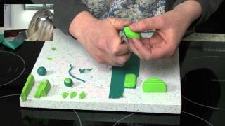 Polymer Clay Tutorials  Leaf Cane using Cernit Polymer Clay [upl. by Nagn]