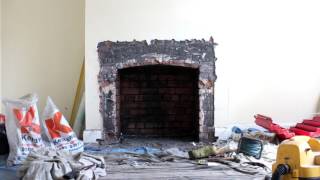 Opening up of fireplace and installation of Esse 1 woodburner [upl. by Acinot]