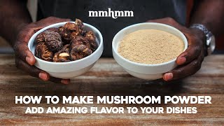 How to make Mushroom Powder to add amazing flavor to your dishes [upl. by Lectra]