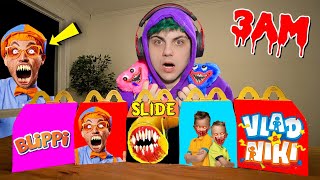 NON APRIRE gli HAPPY MEAL di VLAD e NIKI BLIPPI e SLIDE EATER del MCDONALDS [upl. by Argile]