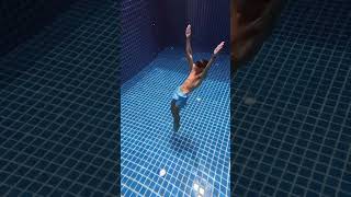 gymnastics meets swimming 🤝 📹 Nickoflow6 Olympics [upl. by Aicatsue]