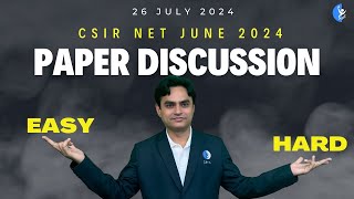 Paper Discussion  Life Science Morning Evening Shift  CSIR NET June 2024  IFAS [upl. by Tnilf]