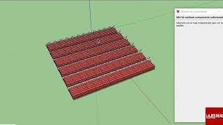 Laje Treliça H12 cerâmica dinâmica  Sketchup [upl. by Ottie]