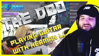 SHREDDING  TheDooo Playing Guitar With Herman Li Reaction [upl. by Yaras]