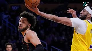 LeBron Davis lead surging Lakers past Pistons 125111 for their 5th victory in 6 games [upl. by Gabler]