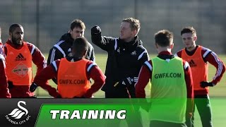 Swans TV  Training ahead of Sunderland [upl. by Ailyt]