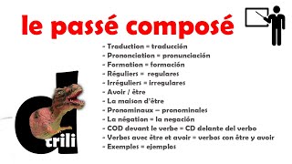 le passé composé  explicación en español con ejemplos [upl. by Mickie]