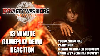 REACTIONTHOUGHTS Dynasty Warriors Origins 13 Minute Gameplay Demo [upl. by Nylyram]