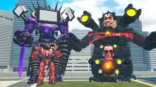 TV DRILL TITAN VS ASTRO GMAN TITAN in Garrys Mod [upl. by Ttehc]