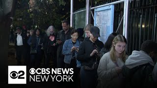 Ballot scanner issue leads to long lines at Brooklyn polling site [upl. by Anabelle704]