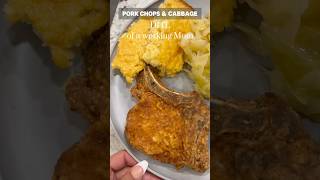 DITL OF A WORKING MOM  PORK CHOPS amp CABBAGE workingmomslife recipe cooking momlife momtok fyp [upl. by December]