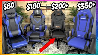 BUDGET to HIGHEND 4 Gaming Chairs in 4 MINUTES [upl. by Kelci984]