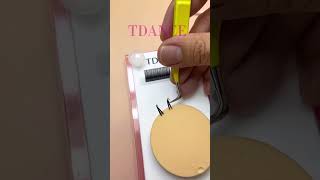 Wispy set tutorial 🩵🦋eyelashextensions lashes lovelashes eyelashes lashtech beauty cute [upl. by Yennor176]