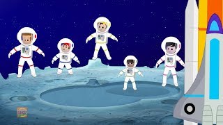 Five Little Astronauts  Nursery Rhymes For Kids  Children Rhyme [upl. by Stern83]