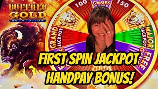 WOW FIRST SPIN JACKPOT HANDPAY BONUS [upl. by Vinia499]