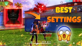 Vincenzo74 Setting in free fire BlueStacks  Best tweaks for headshot [upl. by Laerdna]