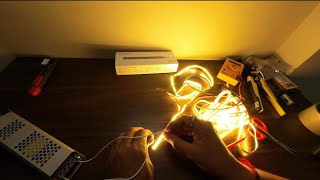 How to connect LED strip light to SMPS  LED સ્ટ્રીપ લાઇટને SMPS સાથે કેવી રીતે કનેક્ટ કરવી [upl. by Caryl504]