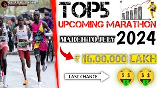 UPCOMING MAJOR MARATHON IN INDIA 2024 [upl. by Tremann]