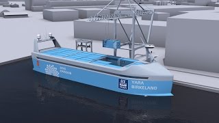 The worlds first autonomous zero emission container ship [upl. by Gentry68]