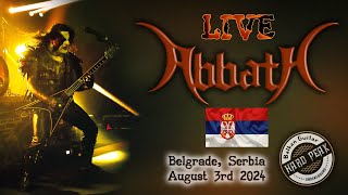 ABBATH  Live in Belgrade Serbia  August 3rd 2024  HARD PEAK [upl. by Bomke]