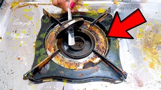 How To Clean Your Gas Stove Like A Pro Kitchen tips amp hacks Cleaning tips ArtkalaAngan [upl. by Assetan]