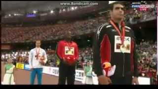 JAVELIN THROW MEDAL CEREMONY IN THE 15TH IAAF WORLD CHAMPIONSHIP [upl. by Chivers926]