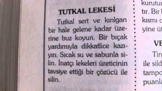 Tutkal lekesi nasıl çıkar [upl. by Kcirdaed]