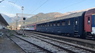 Nachtzug BarBelgrad rangiert in den Bahnhof Bar [upl. by Craddock]