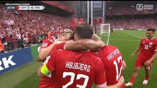 Yussuf Poulsen Bicycle Kick Goal Denmark vs Serbia 20 All Goals and Extended Highlights [upl. by Koressa50]