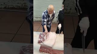 He filled his bag knife butcher meat knifeskills [upl. by Sirama]