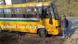 school bus trip in bhagni to jassur with all drivers  shubham vlog [upl. by Nibbs]