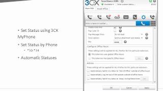 3CX End User Training Change your Extensions Status amp Check the Availability of Other Extensions [upl. by Rutan]