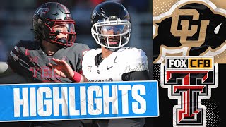 No 20 Colorado Buffaloes vs Texas Tech Red Raiders Highlights  FOX College Football [upl. by Ferrigno465]